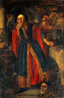 An alchemist, c1870s. Creator: Edward Charles Barnes