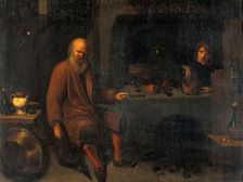 An alchemist in his laboratory, c1640s. Creator: David Ryckaert III