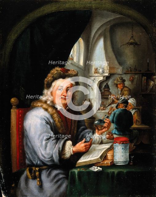 An alchemist in his laboratory, c1680s. Creator: Teniers, David, 1610-1690 (After).