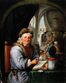 An alchemist in his laboratory, c1680s. Creator: Teniers, David, 1610-1690 (After)