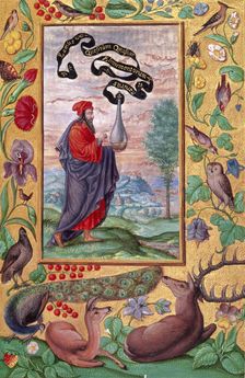 An alchemist with a flask, 1582. Creator: Unknown