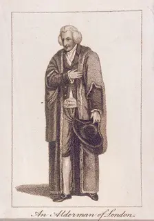 An Alderman of the City of London in civic costume, 1805. Artist: Anon