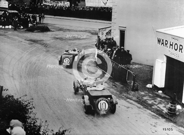 An Alfa Romeo competing in the Tourist Trophy, Corfu, Greece. Artist: Unknown