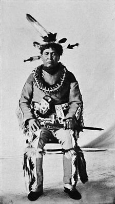 An Algonquin in full dress, 1912. Artist: Robert Wilson Shufeldt