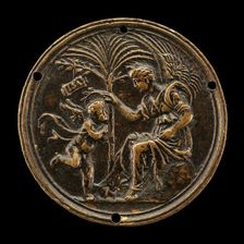 An Allegorical Scene (Fame Crowning Eros). Creator: Andrea Briosco