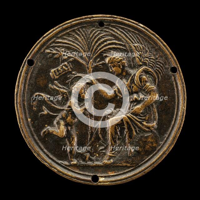 An Allegorical Scene (Fame Crowning Eros). Creator: Andrea Briosco.