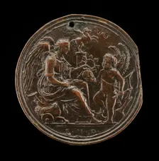 An Allegorical Scene (Fame & Eros). Creator: Andrea Briosco
