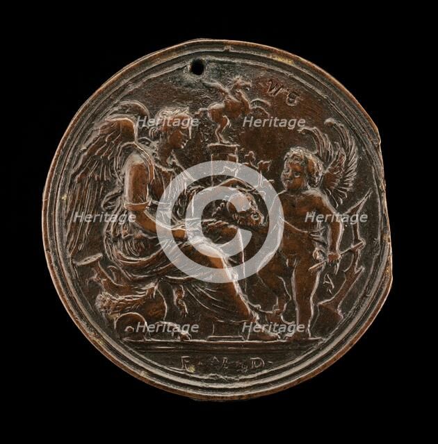 An Allegorical Scene (Fame & Eros). Creator: Andrea Briosco.