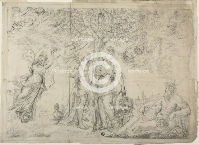 An Allegory of Bologna, 1630/39. Creator: Alessandro Algardi.