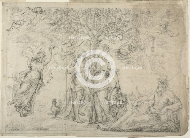 An Allegory of Bologna, 1630/39. Creator: Alessandro Algardi.