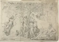 An Allegory of Bologna, 1630/39. Creator: Alessandro Algardi