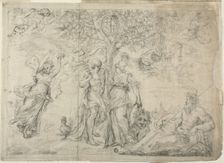 An Allegory of Bologna, 1630/39. Creator: Alessandro Algardi