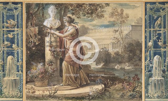 An Allegory of Empress Josephine as Patroness of the Gardens at Malmaison, ca. 1805-6. Creator: Francois Gérard.