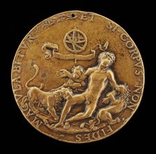 An Allegory of Faith: Lions Devouring a Nude Youth [obverse]. Creator: Master IO.FF.