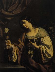 An allegory of faith (St. Clare), 1776. Creator: Ivan Akimovic Akimov