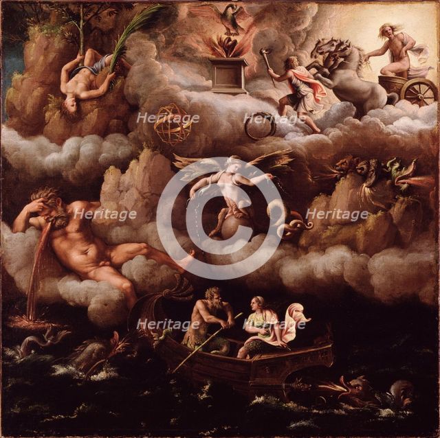 An Allegory of Immortality, c1540. Creator: Giulio Romano.