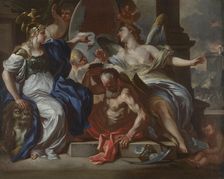 An Allegory of Louis XIV, um 1700. Creator: Solimena, Francesco (1657-1747)