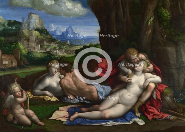 An Allegory of Love, c. 1527-1530. Artist: Garofalo, Benvenuto Tisi da (1481-1559)