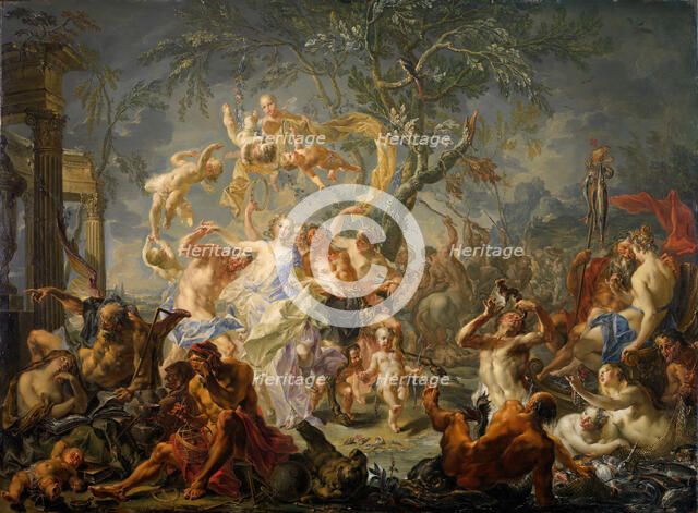 An Allegory of Misrule, 1720-61. Creator: Johann Georg Platzer.