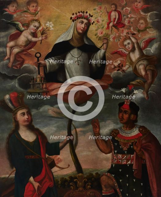 An Allegory of Saint Rose of Lima, c1730-1760. Creator: Unknown.