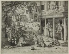 An Allegory of Relations between the Generations, 1608. Creator: Pieter Serwouters
