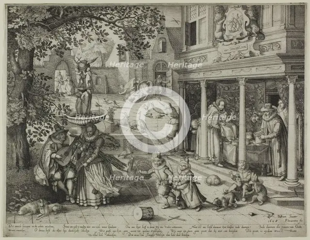 An Allegory of Relations between the Generations, 1608. Creator: Pieter Serwouters.