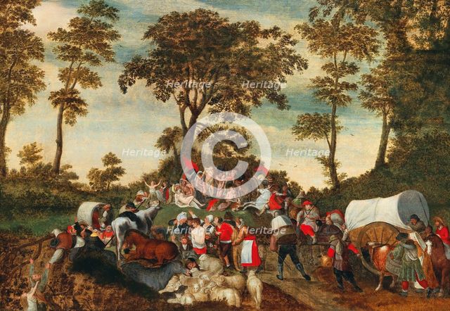 An Allegory of the Mystery of human life. Creator: Cleve, Marten van, the Elder (1520-1570).