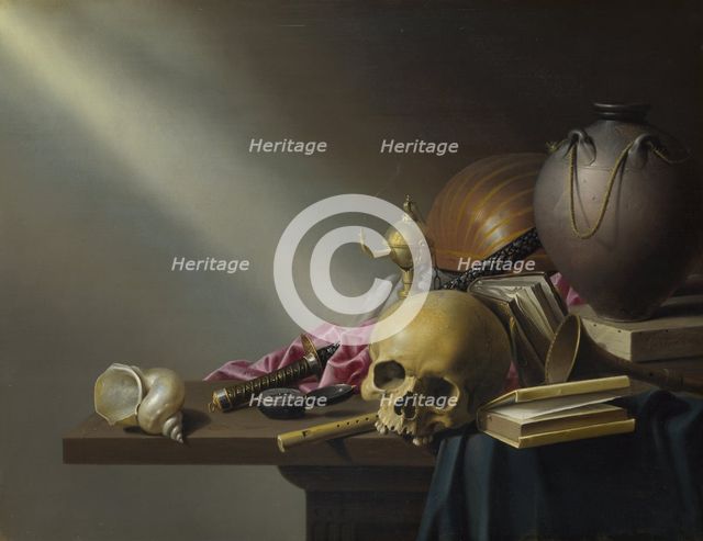 An Allegory of the Vanities of Human Life, c. 1640. Artist: Steenwijck, Harmen (1612-1656)