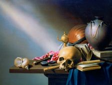 An Allegory of the Vanities of Human Life c1640. Creator: Harmen Steenwijck