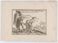 An allegory relating to the fortunes of the Turks, ca. 1692. Creator: Giuseppe Maria Mitelli