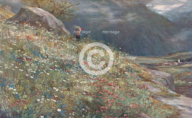 'An Alpine Meadow', late 19th-early 20th century.  Creator: John MacWhirter.
