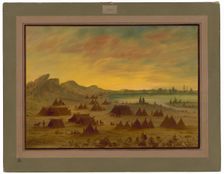 An Apachee Village, 1855/1869. Creator: George Catlin