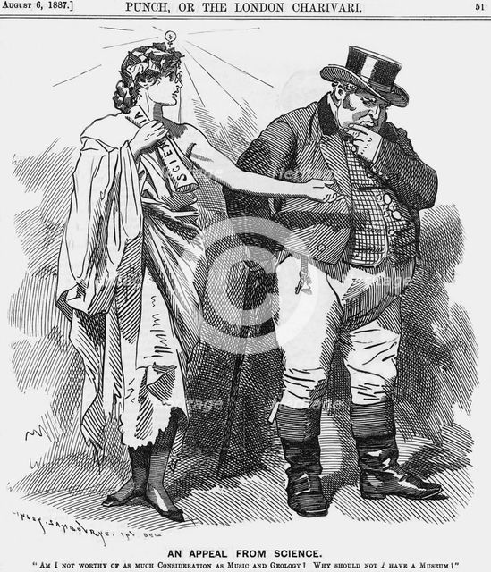 'An Appeal from Science', 1887. Creator: Edward Linley Sambourne.
