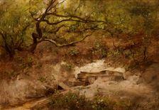 An Apple Tree at a Stream, c1868. Creator: Maksymilian Gierymski