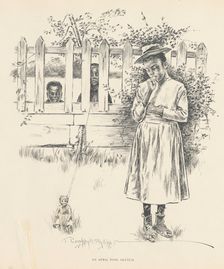 An April Fool Sketch, 1899. Creator: Jay Campbell Phillips