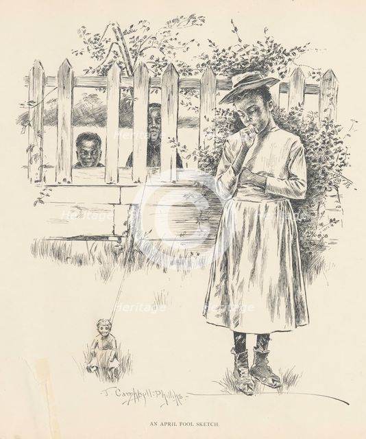 An April Fool Sketch, 1899. Creator: Jay Campbell Phillips.