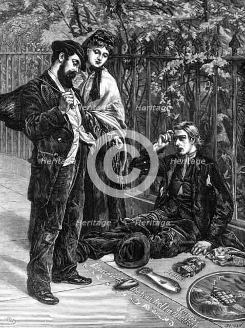 An artist of the pavement, 1872. Creator: Jenkin.