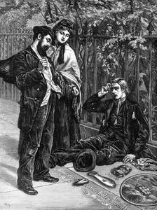 An artist of the pavement, 1872. Creator: Jenkin
