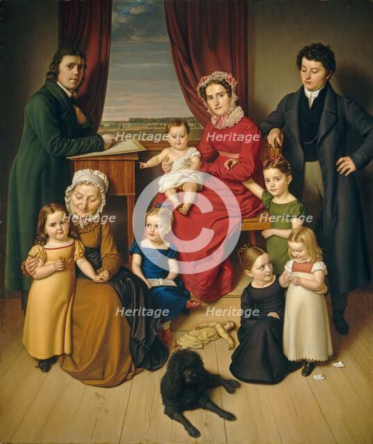 An Artist and His Family, c. 1830. Creator: Unknown.