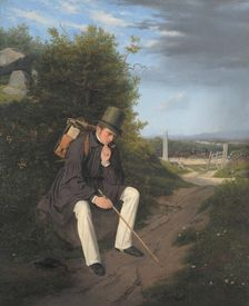 An Artist Resting by the Roadside, 1832. Creator: Jorgen Pedersen Roed