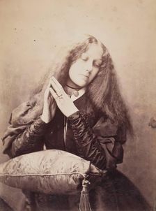 An Artist's Model, from an album compiled by Sir John Everett Millais. Creator: Unknown