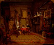 An Artist's Studio, 1864. Creator: John Ferguson Weir