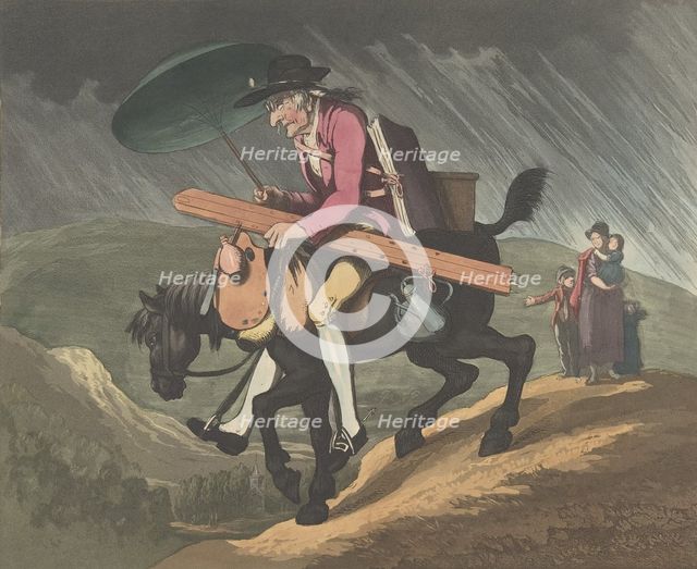 An Artist Travelling in Wales, February 10, 1799. Creator: Henri Merke.
