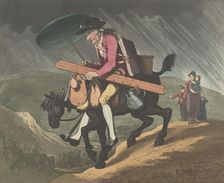 An Artist Travelling in Wales, February 10, 1799. Creator: Henri Merke