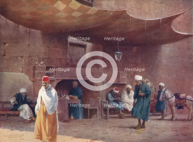 'An Arab Cafe, Cairo', c1880, (1904). Artist: Robert George Talbot Kelly.