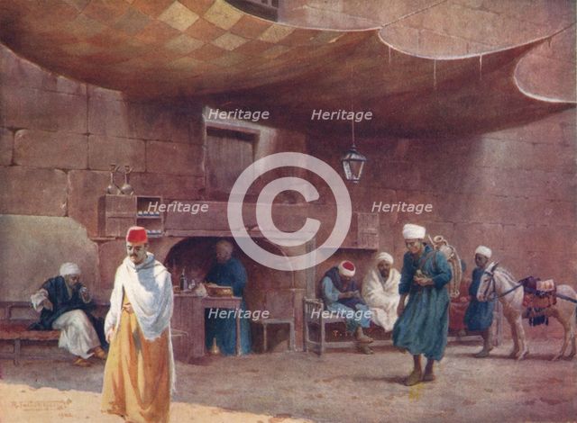 'An Arab Cafe, Cairo', c1880, (1904). Artist: Robert George Talbot Kelly.
