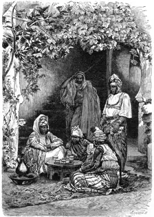 An Arab family of Tlemcen, Algeria, c1890. Artist: Bertrand