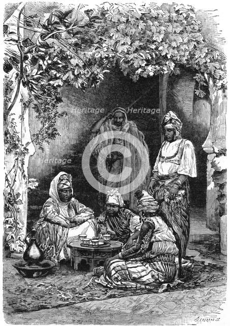 An Arab family of Tlemcen, Algeria, c1890.  Artist: Bertrand
