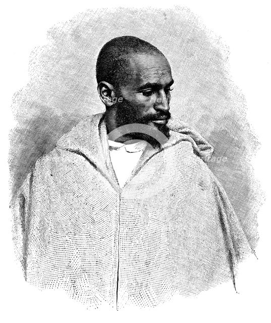 An Arab man from Tangier, Morocco, 1895.Artist: Henri Thiriat