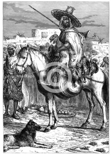 An Arab merchant at Tlemcen, Algeria, c1890. Artist: Unknown